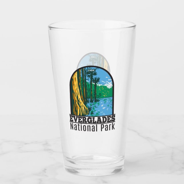Everglades National Park Florida Vintage Glass (Front)