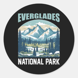 Everglades National Park Nature Hiking Outdoors Tr Classic Round Sticker