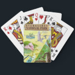 Everglades National Park Playing Cards<br><div class="desc">A beautiful vintage brochure illustration for the Everglades National Park repurposed!</div>