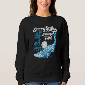 Everglades National Park Vintage Crocodile Alligat Sweatshirt