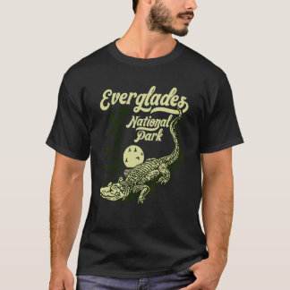 Everglades National Park Vintage Crocodile Alligat T-Shirt
