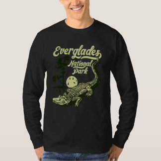 Everglades National Park Vintage Crocodile Alligat T-Shirt