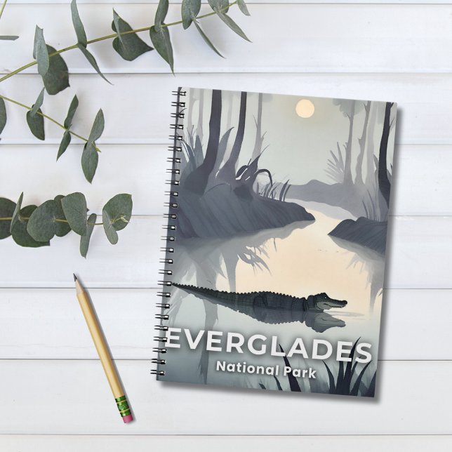 Everglades National Park | Watercolor Alligator Notebook (Creator Uploaded)