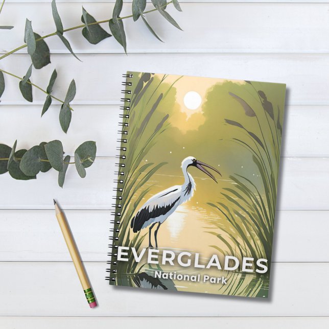 Everglades National Park | Watercolor Stork Notebook (Creator Uploaded)