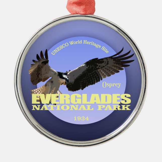 Everglades NP (Osprey) WT Metal Tree Decoration (Front)