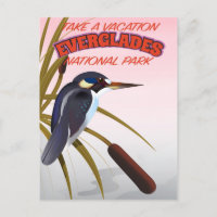 Everglades vintage travel poster.