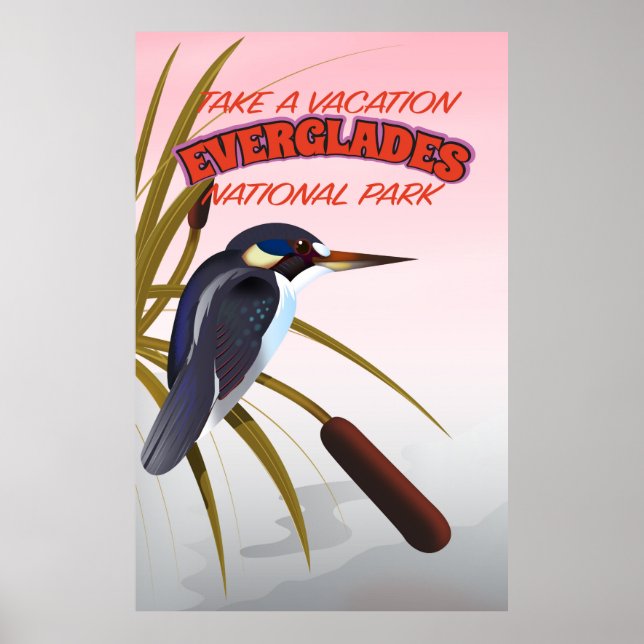 Everglades vintage travel poster. poster (Front)