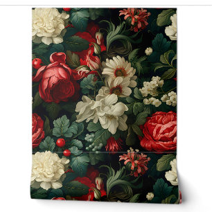 Everglow Noel Florals Botanical Wallpaper