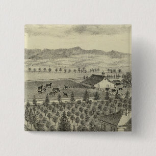 Evergreen Ave Farm 15 Cm Square Badge