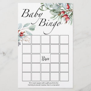 Evergreen baby bingo game