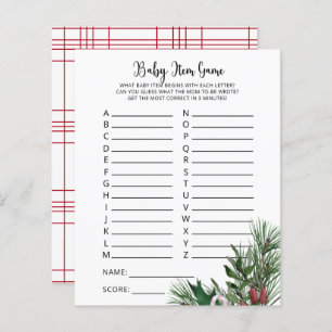 Evergreen Baby Item Game. Baby Shower Game