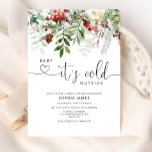 Evergreen Baby it's cold outside baby shower Invitation<br><div class="desc">Evergreen Baby it's cold outside baby shower Invitation. 
Matching items available.</div>