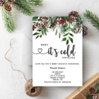 Evergreen Baby it's cold outside baby shower