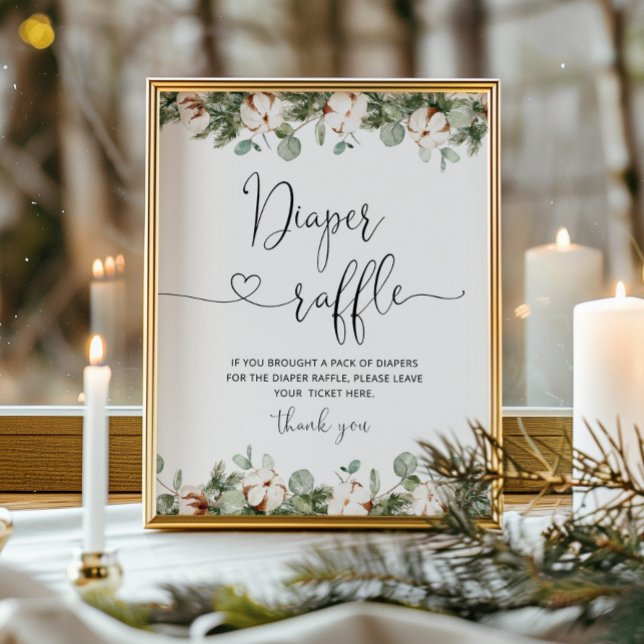 Evergreen Baby it's cold outside diaper raffle Poster (Creator Uploaded)