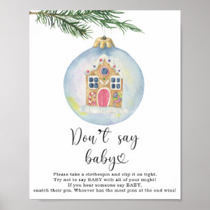Evergreen branch - Don't say baby game Poster