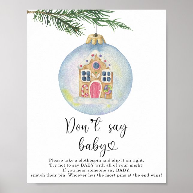 Evergreen branch - Don't say baby game Poster (Front)