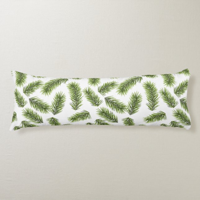 Evergreen Branch Pattern  Body Cushion (Front)