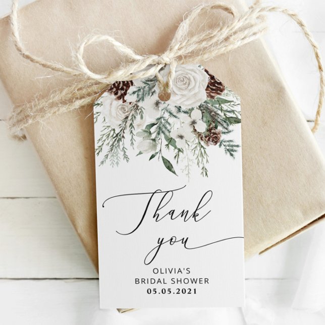 Evergreen bridal shower gift tags (Creator Uploaded)
