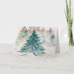 Evergreen Bright Holiday Card