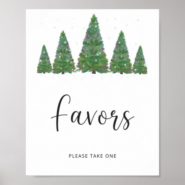 Evergreen christmas Favours  Poster (Front)