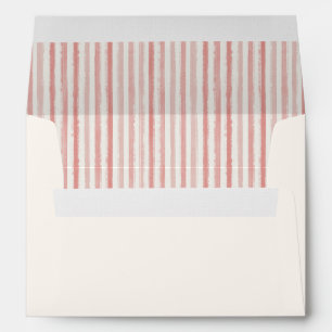 Evergreen Christmas Striped Sage Green Inside Envelope