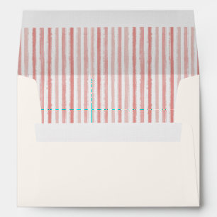 Evergreen Christmas Striped Sage Green Inside Envelope