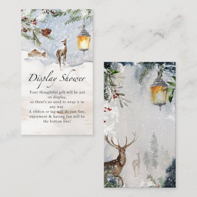 Evergreen display schouwer  enclosure card (Front/Back)