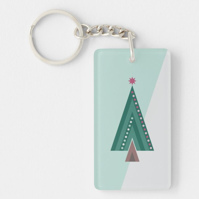 Evergreen Elegance Tree Key Ring (Front)