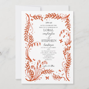 Evergreen Elegance Wedding Invitation