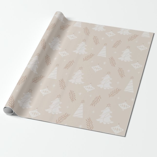 Evergreen Elegance Wrapping Paper (Unrolled)