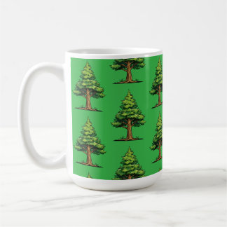 Evergreen forest coffee mug