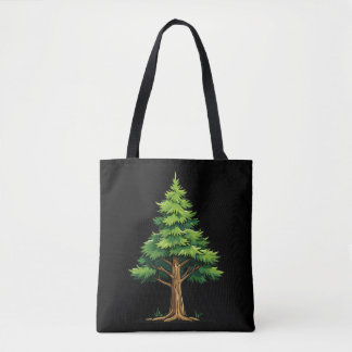 Evergreen forest tote bag