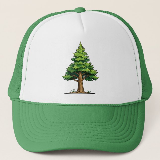 Evergreen forest trucker hat (Front)