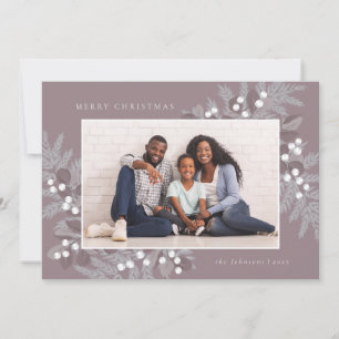 Evergreen Frame Photo Holiday Card