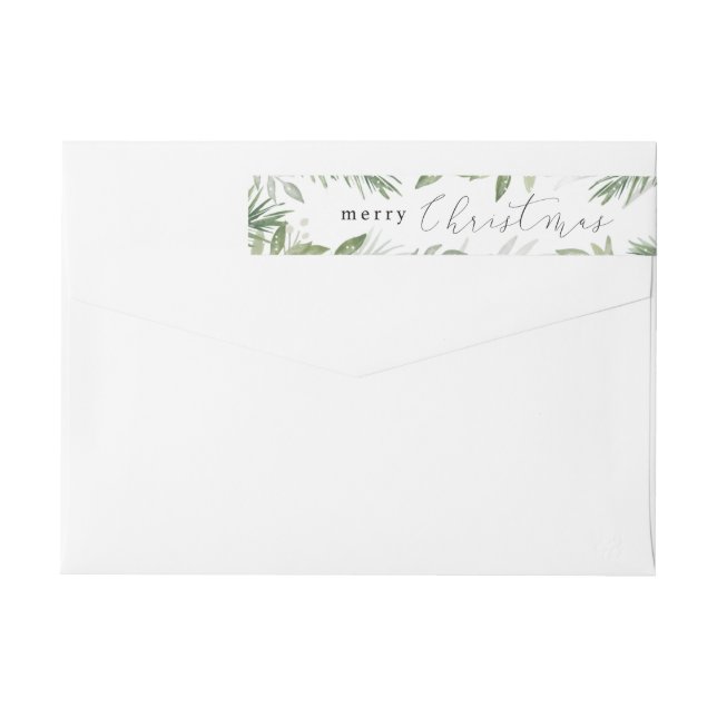 Evergreen Garden Return Address Label (Back)