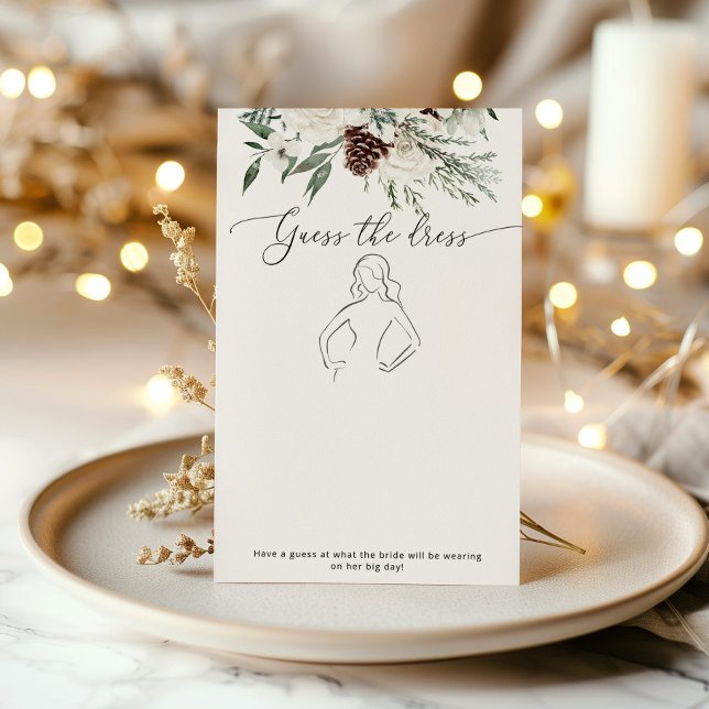 Evergreen Guess the dress bridal shower game (Creator Uploaded)