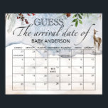 Evergreen Guess the due Date calendar  Poster<br><div class="desc">Evergreen Guess the due Date calendar Poster.
View the collection link on this page to see all of the matching items in this beautiful design.</div>