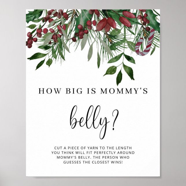 Evergreen how big is mummy's belly game poster (Front)