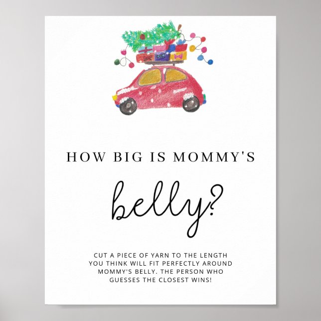 Evergreen how big is mummy's belly game poster (Front)