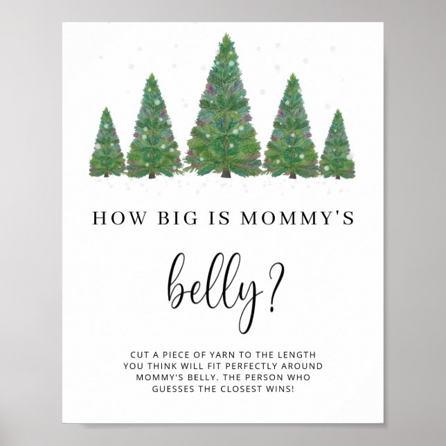Evergreen how big is mummy's belly game  poster (Front)