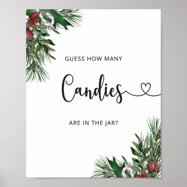 Evergreen hOW many candies Poster (Front)