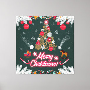 Evergreen Joy of Christmas Canvas Print