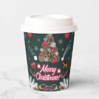 Evergreen Joy of Christmas Paper Cups