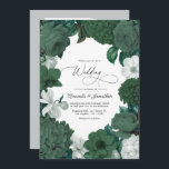 Evergreen, Juniper & Snow White Wedding Invitation<br><div class="desc">Celebrate your special day with this elegant soft green and powder blue botanical watercolor floral wedding invitation, designed for couples who love timeless romance and refined garden-inspired details. Lush hand-illustrated florals frame your wedding wording in a beautifully balanced palette of your chosen color combos, creating a look that feels fresh,...</div>