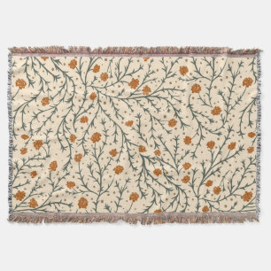 Evergreen Kisses Under the Mistletoe Throw Blanket