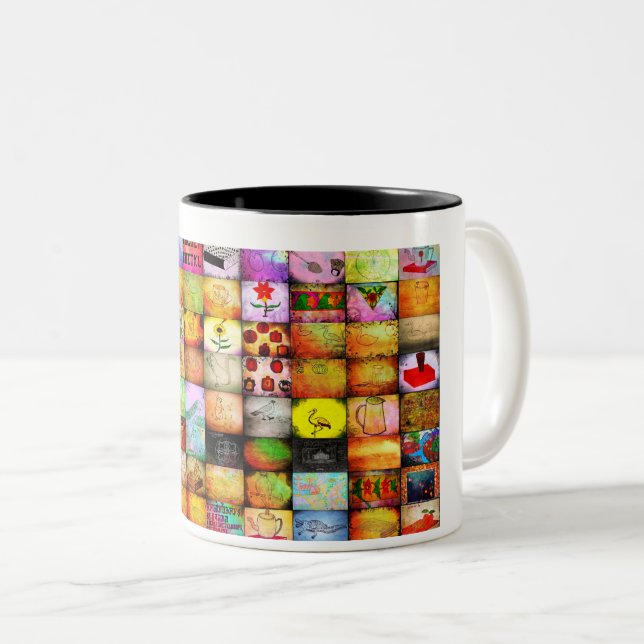 Evergreen Memories: Timeless Two-Tone Coffee Mug (Front Right)