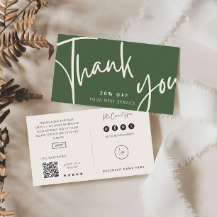 Evergreen Modern Minimalist Discount Card