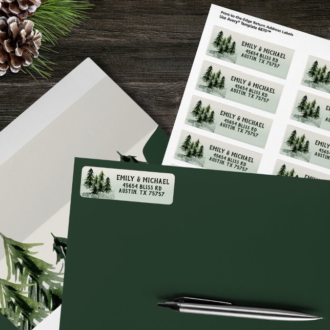 Evergreen Mountain Forest Green White Black (Creator Uploaded)