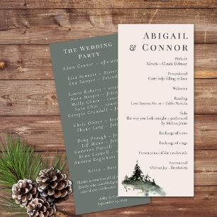 Evergreen Mountain Mist Rustic Winter White Grey Programme