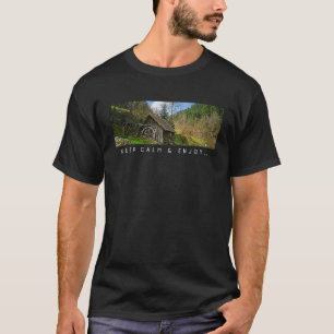 Evergreen Nature Mountain House Keep Calm & Enjoy T-Shirt